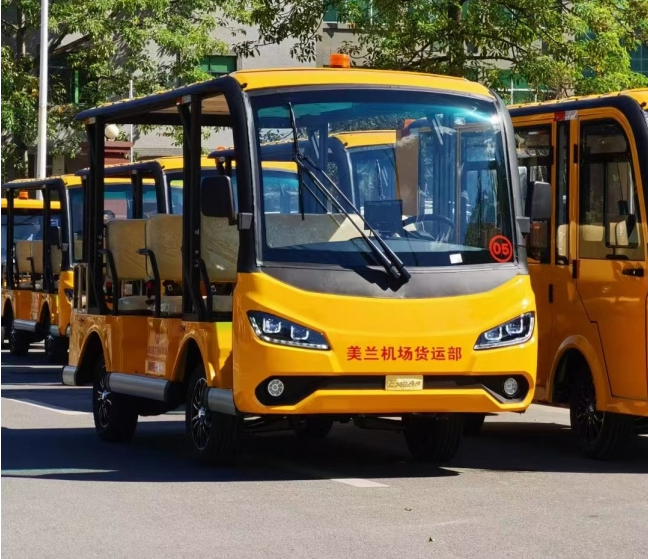 海口美兰国际机场订购我司观光车11台